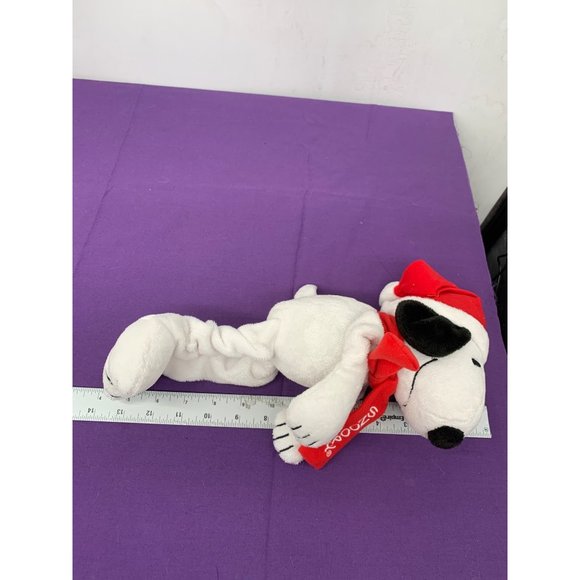 Peanut Snoopy Dog Holiday Hat Scarf 12 Inches Plush Stuffed Animal Sweeker - Picture 8 of 9